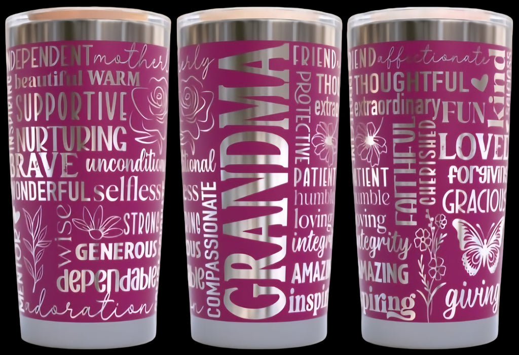 Custom Laser Engraved Mom Tumbler – $33.99