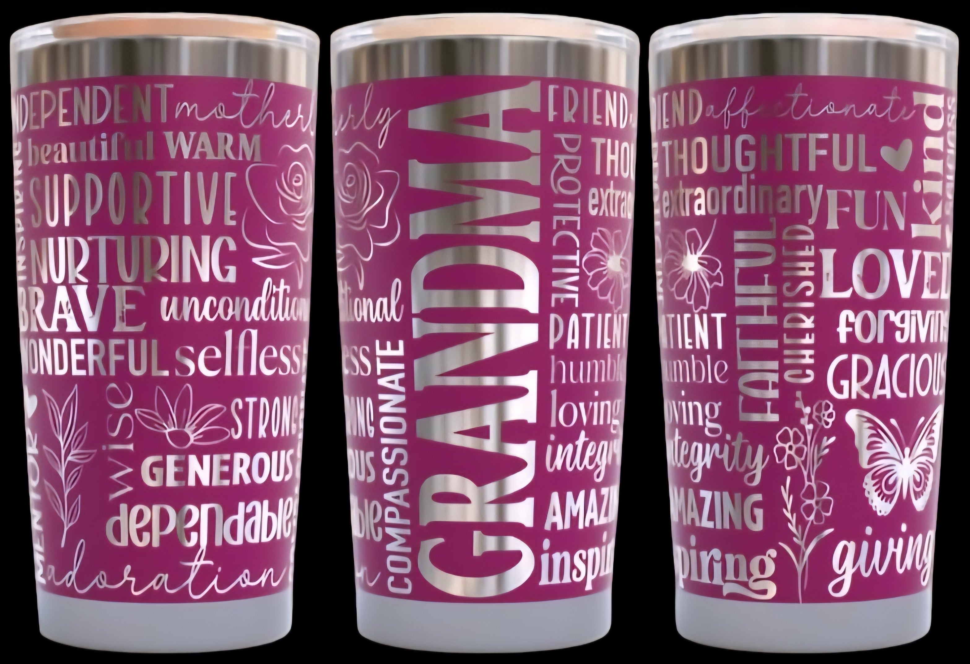 Custom Laser Engraved Mom Tumbler – $33.99
