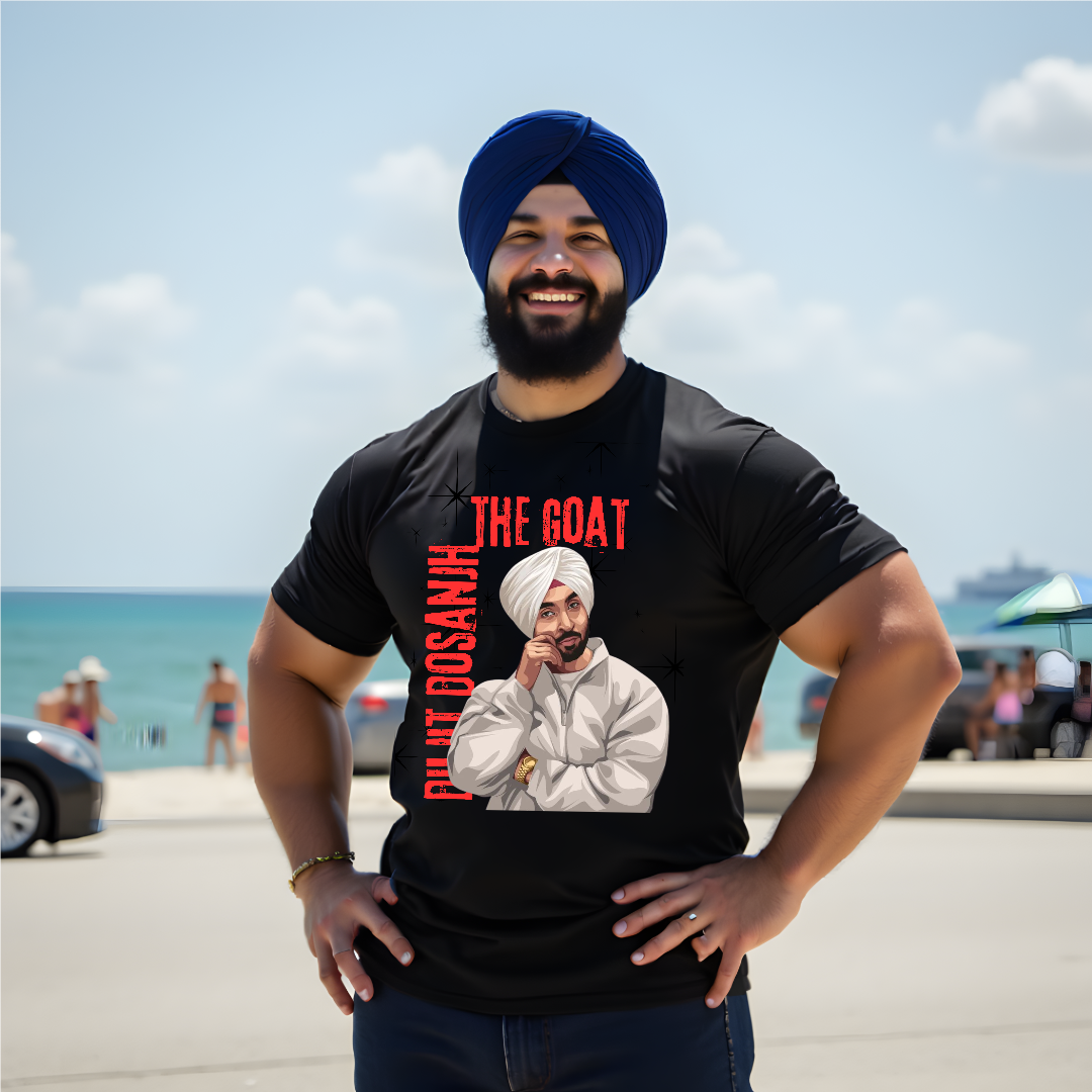 Short sleeve customized Diljit t-shirt