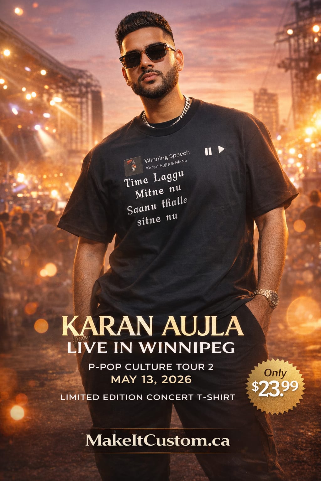 Karan Aujla "Winning Speech" Winnipeg Edition – P-Pop Culture Tour 2