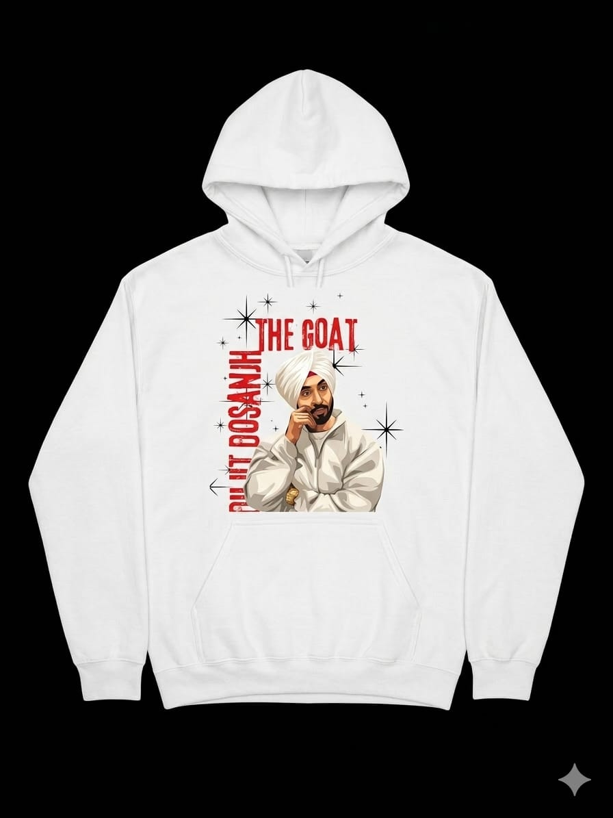 🔥 Diljit Dosanjh “THE GOAT” Hoodie – Limited Edition