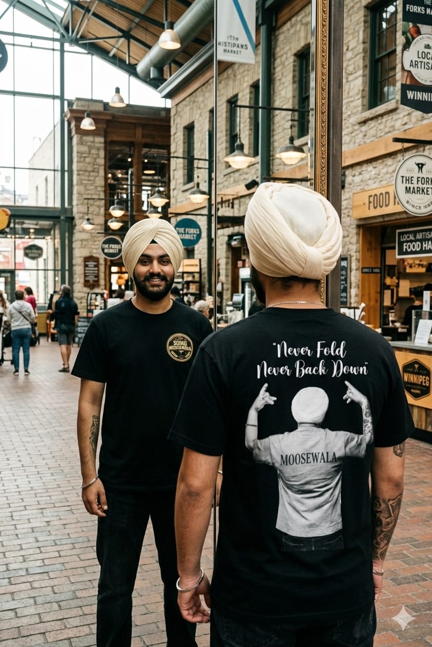 🔥 Sidhu Moosewala “Never Fold” Tribute T-Shirt