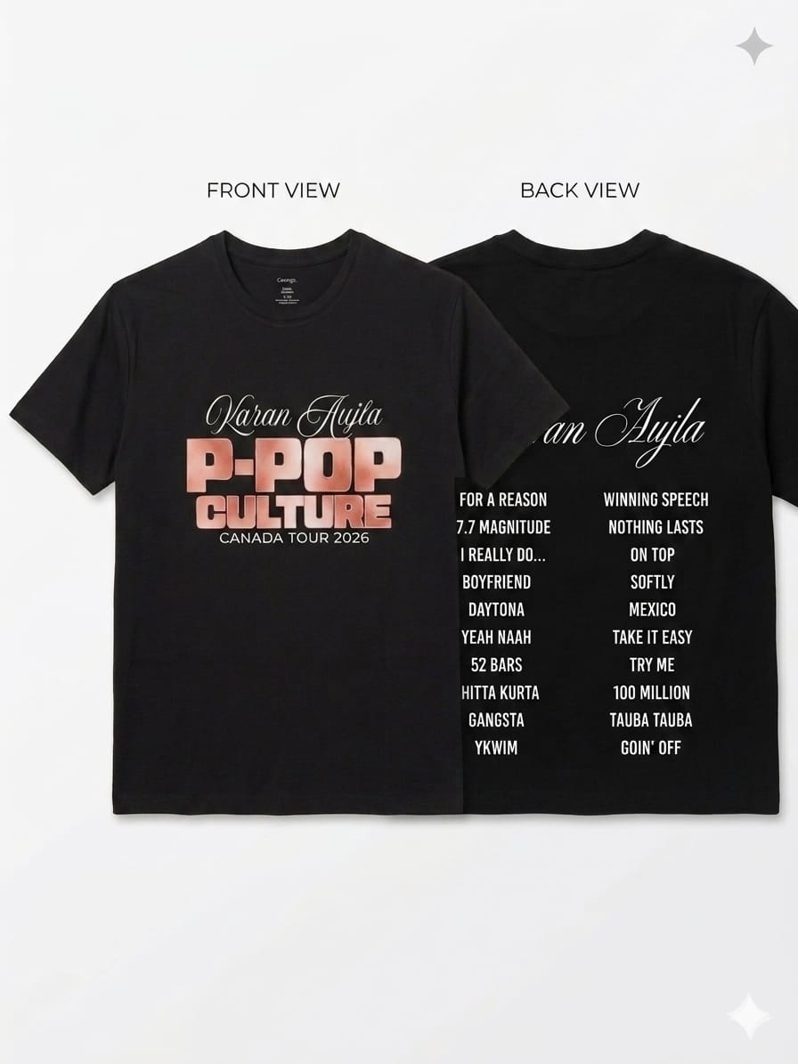 Karan Aujla P-Pop Culture Tour 2026 T-Shirt