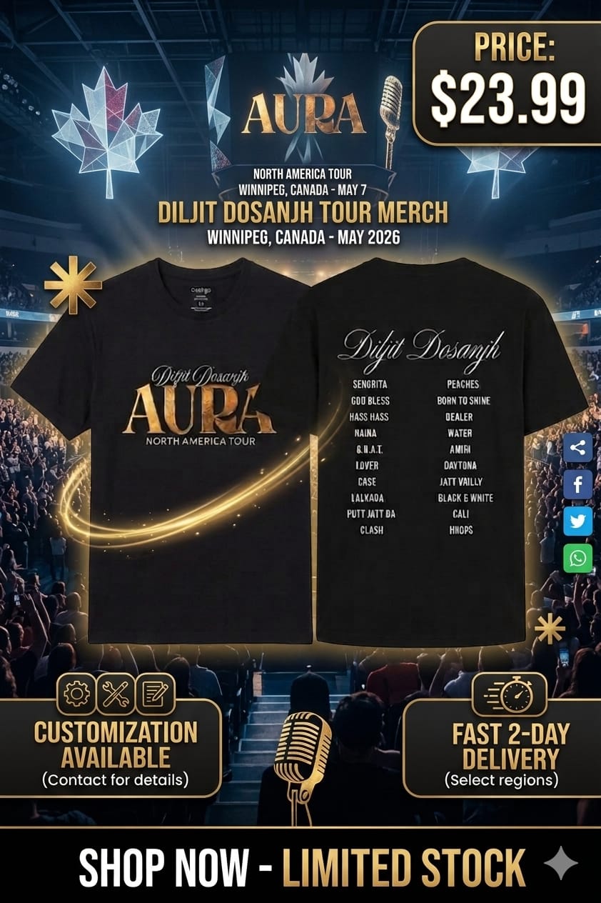 Diljit Dosanjh “AURA” North America Tour T-Shirt