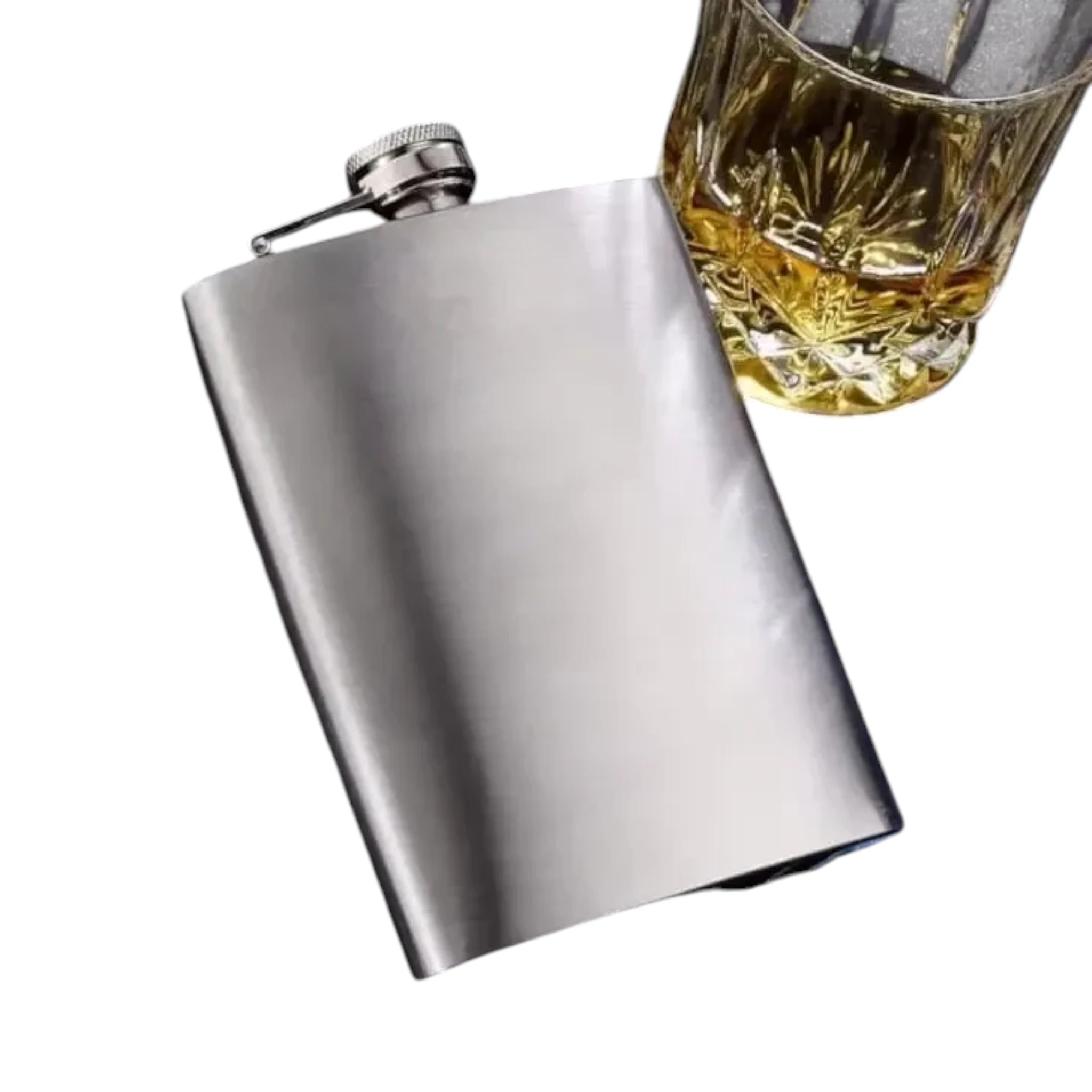 Stainless Steel Flask And Shot Glass Gift Set Customizable