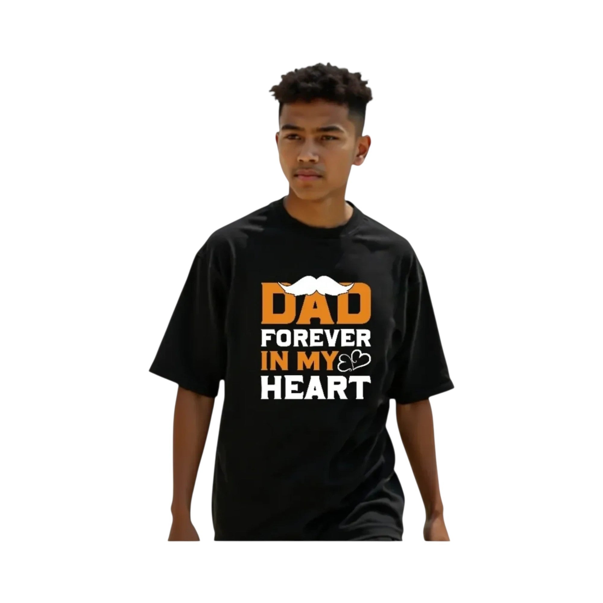 Dad Forever In My Heart Graphic Crewneck T-Shirt