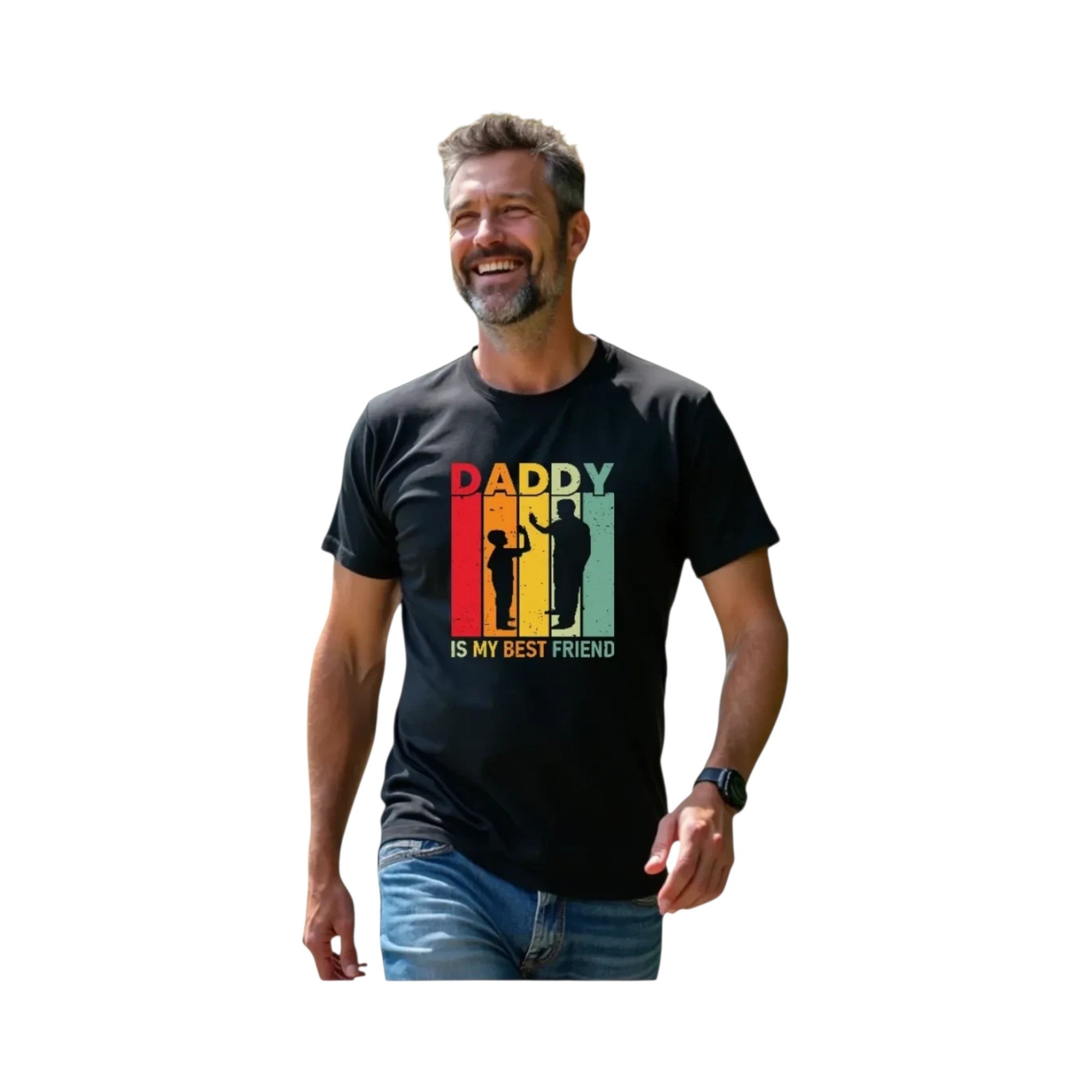 Daddy Is My Best Friend Graphic Crewneck T-Shirt