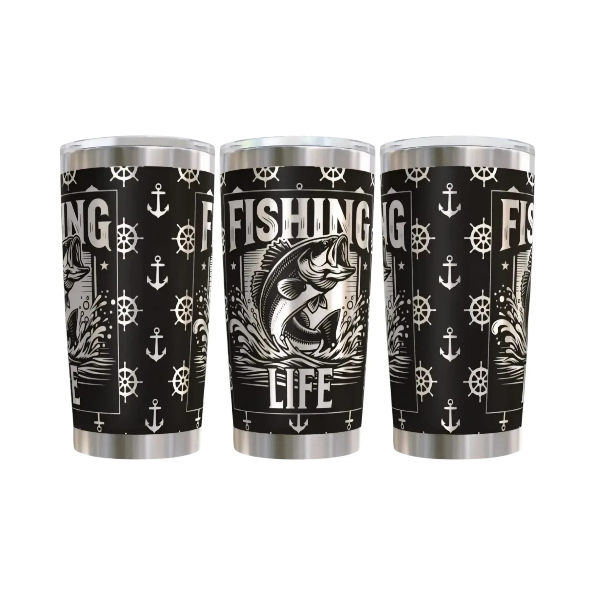 Fishing Life Insulated Stainless Steel Tumbler 20oz