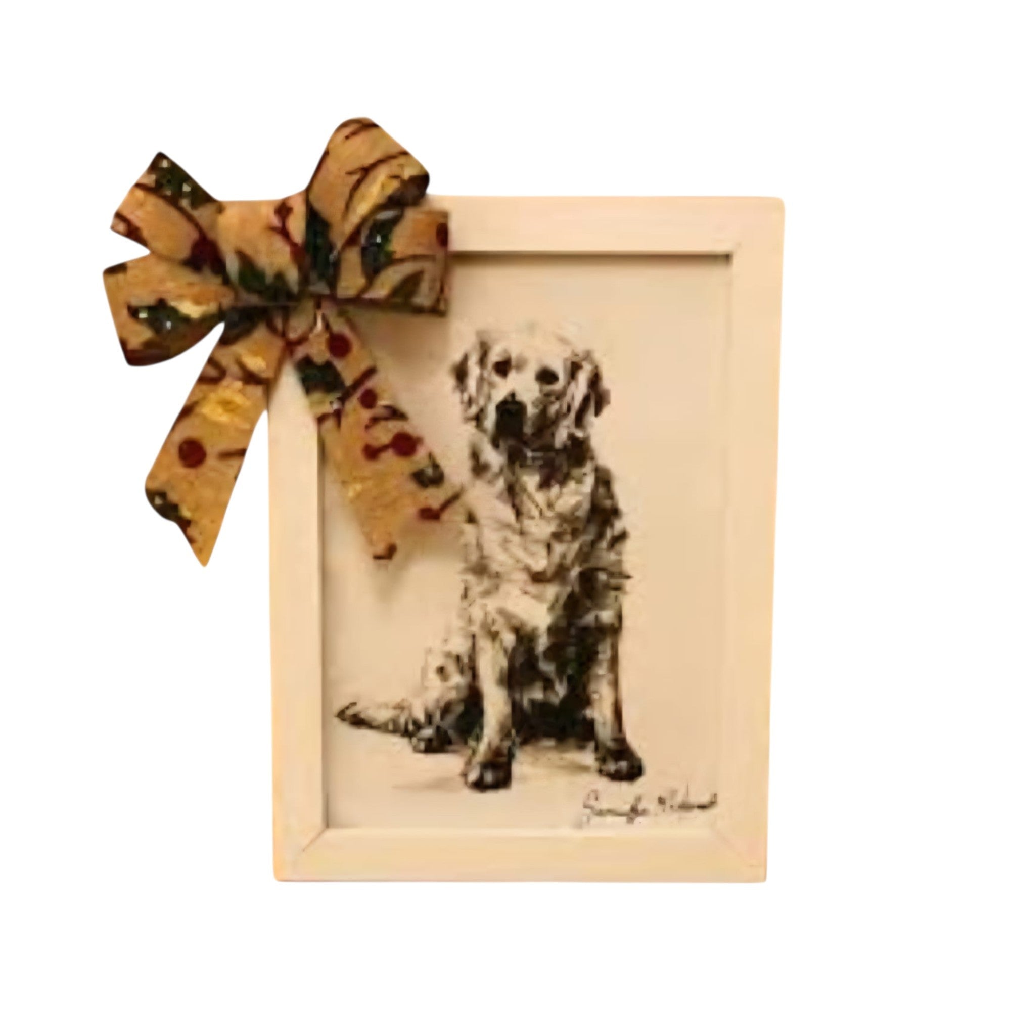 Decorative Framed Dog Portrait Wall Art