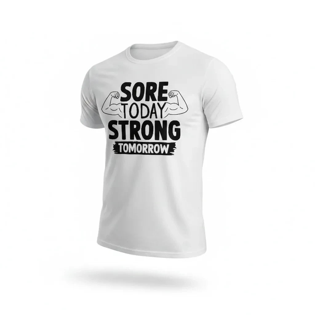 Motivational Graphic Crew Neck T-Shirt