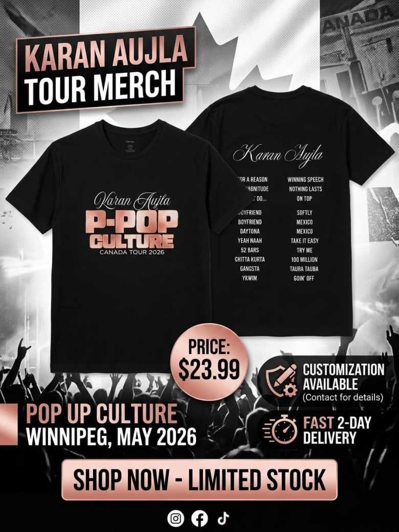 Karan Aujla P-Pop Culture Tour 2026 T-Shirt