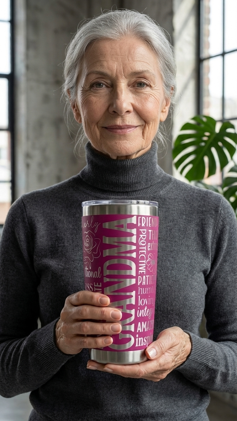 Custom Laser Engraved Mom Tumbler – $33.99